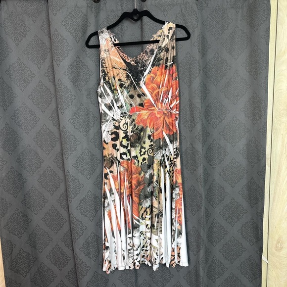 cyber y2k print midi dress - Picture 6 of 7